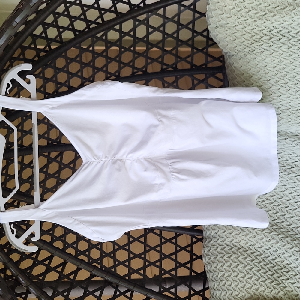 Jessica London white sweetheart tank